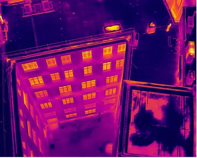 Thermografische Gebäudehüllen-Dokumentation