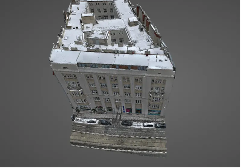 Metrische Vermessung per Luftbild – Dach & Gebäudegrundriss